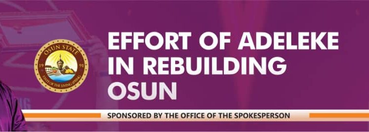 Effort of Adeleke in Rebuilding Osun