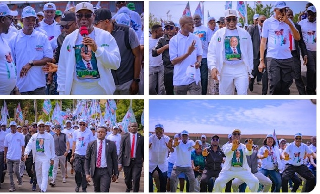 Aiyedatiwa Storms Akure Streets with Mega Fitness Walk