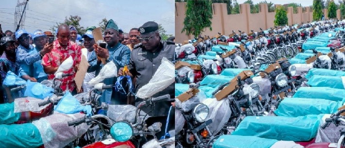 Osun ALGON Hands Over 300 Motorcycles to Security Agencies