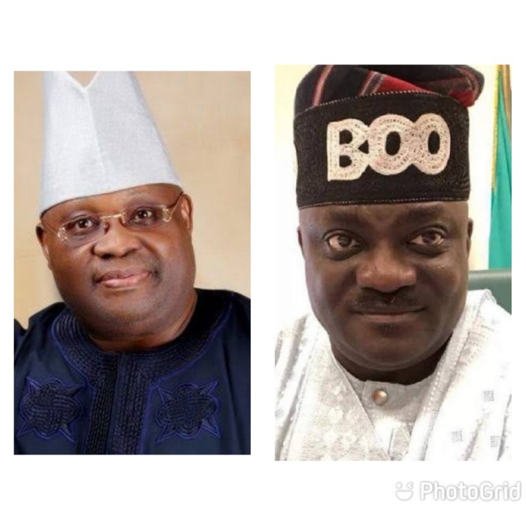 Hon. Oluwole Oke and Governor Ademola Adeleke